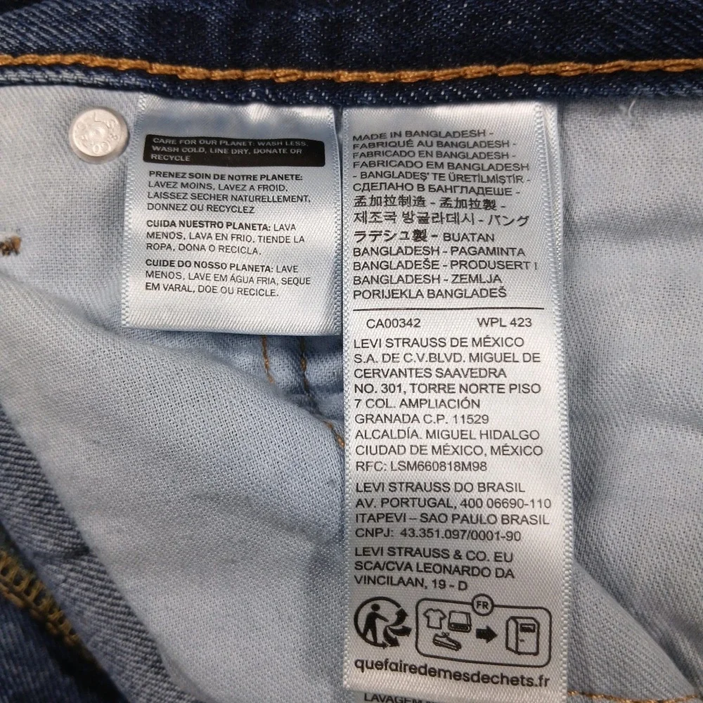Levi's 550‎ Relaxed Fit Tapered Jeans Mens 48x30 Stonewash Denim 01550-4886